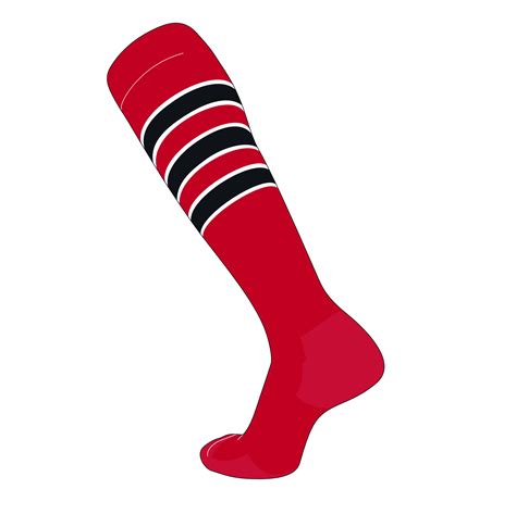 youth striped baseball socks.